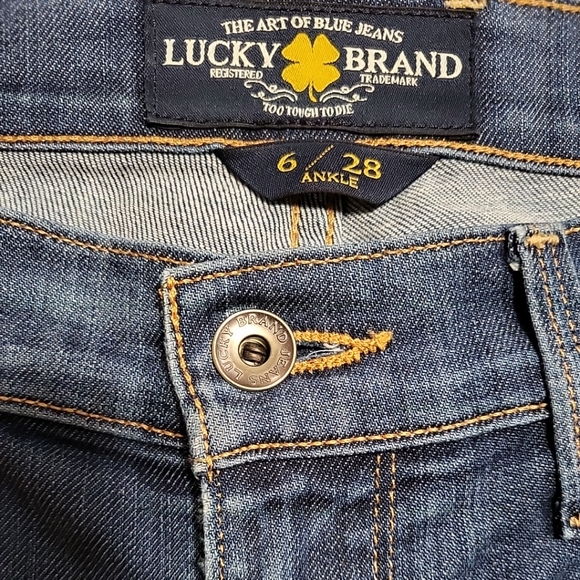 Lucky Brand Women's Jeans Size 6/28 Sofia Straight Leg Medium Wash - Picture 6 of 14